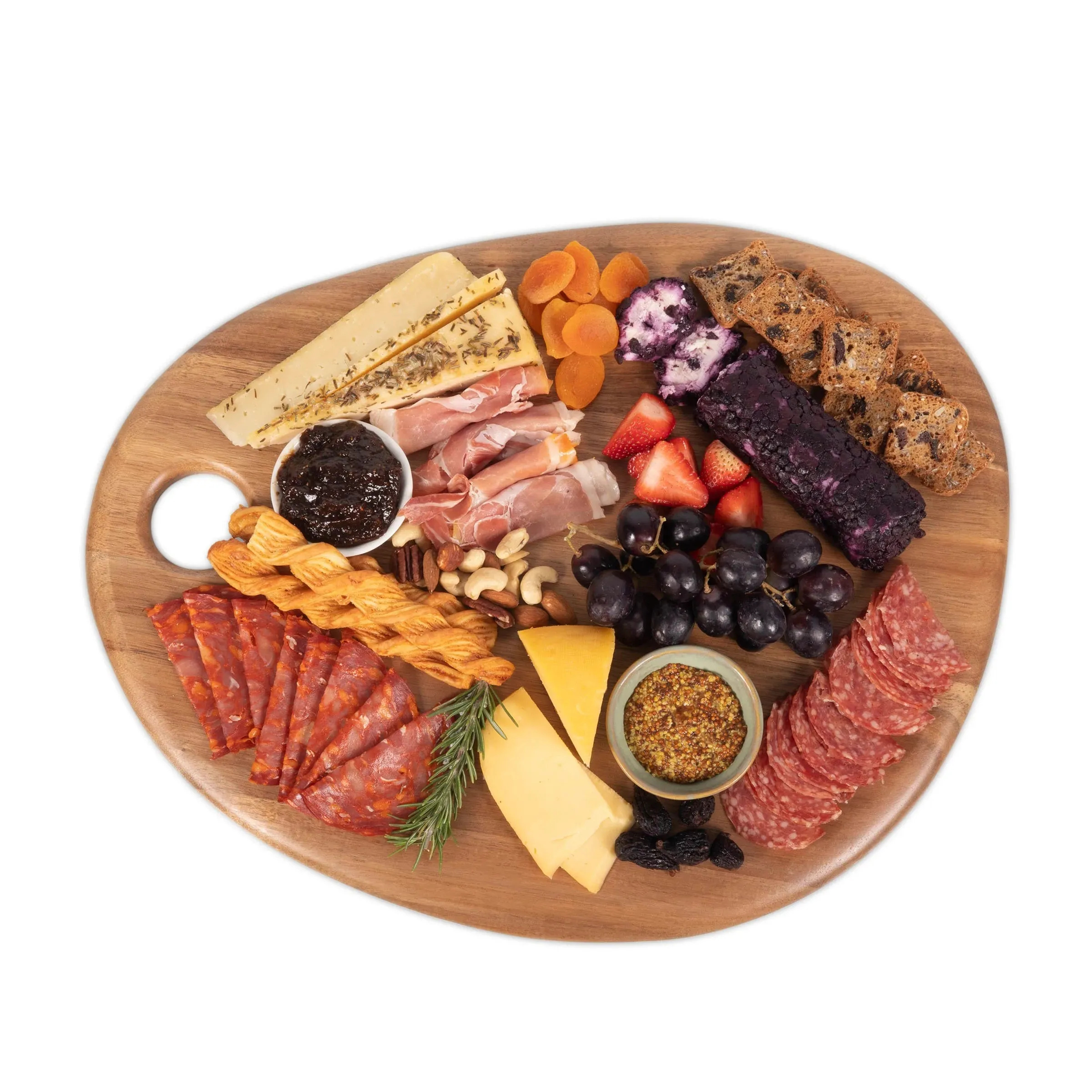 Pebble shaped charcuterie board