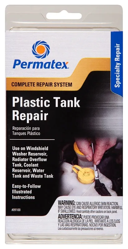 Permatex 09100 Tank Repair Kit, Liquid, Mild Part-1/Mercaptan Part-2 :CD: QUANTITY: 1