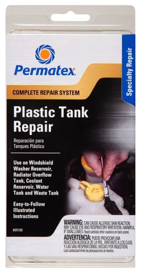 Permatex 09100 Tank Repair Kit, Liquid, Mild Part-1/Mercaptan Part-2 :CD: QUANTITY: 1