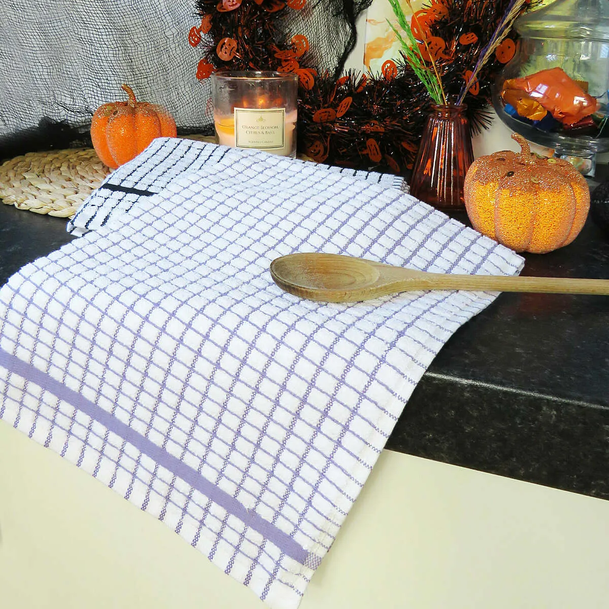 Poli-Dri Lavender Purple Cotton Kitchen Tea Towel