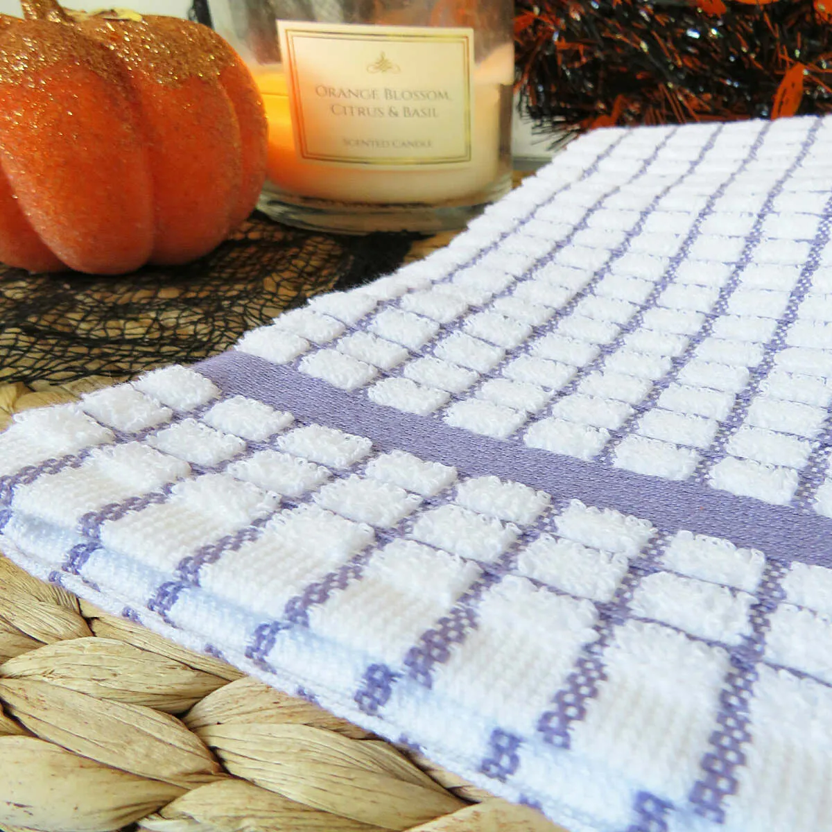 Poli-Dri Lavender Purple Cotton Kitchen Tea Towel