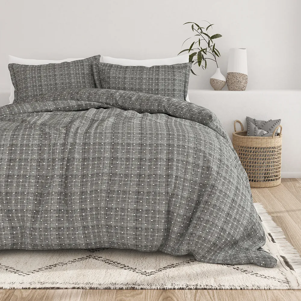 Polkadot Pattern 3-Piece Duvet Cover Set