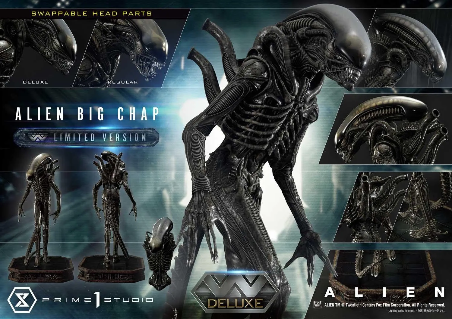 PRE-ORDER: Prime 1 Studio Alien (Film) Alien Big Chap Deluxe Limited Version 1/3 Scale Statue