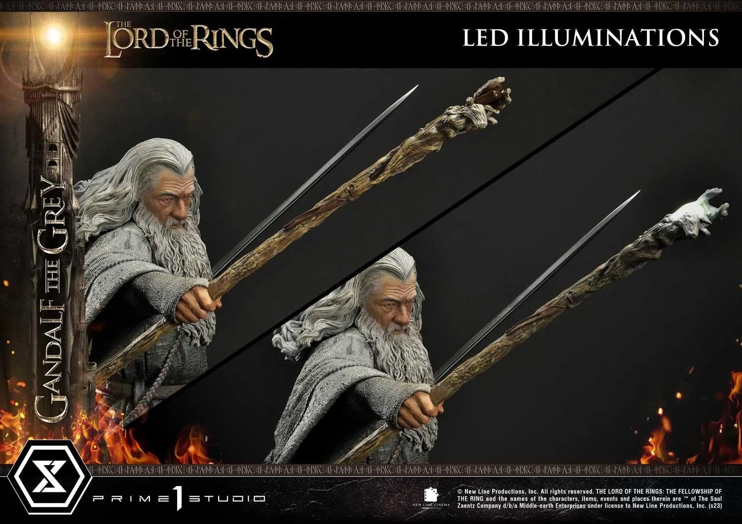 PRE-ORDER: Prime 1 Studio Premium Masterline The Lord of the Rings (Film) Gandalf the Grey 1:4 Scale Statue