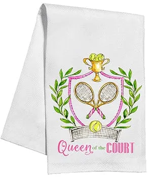 Queen of the Court Crest Kitchen Towel