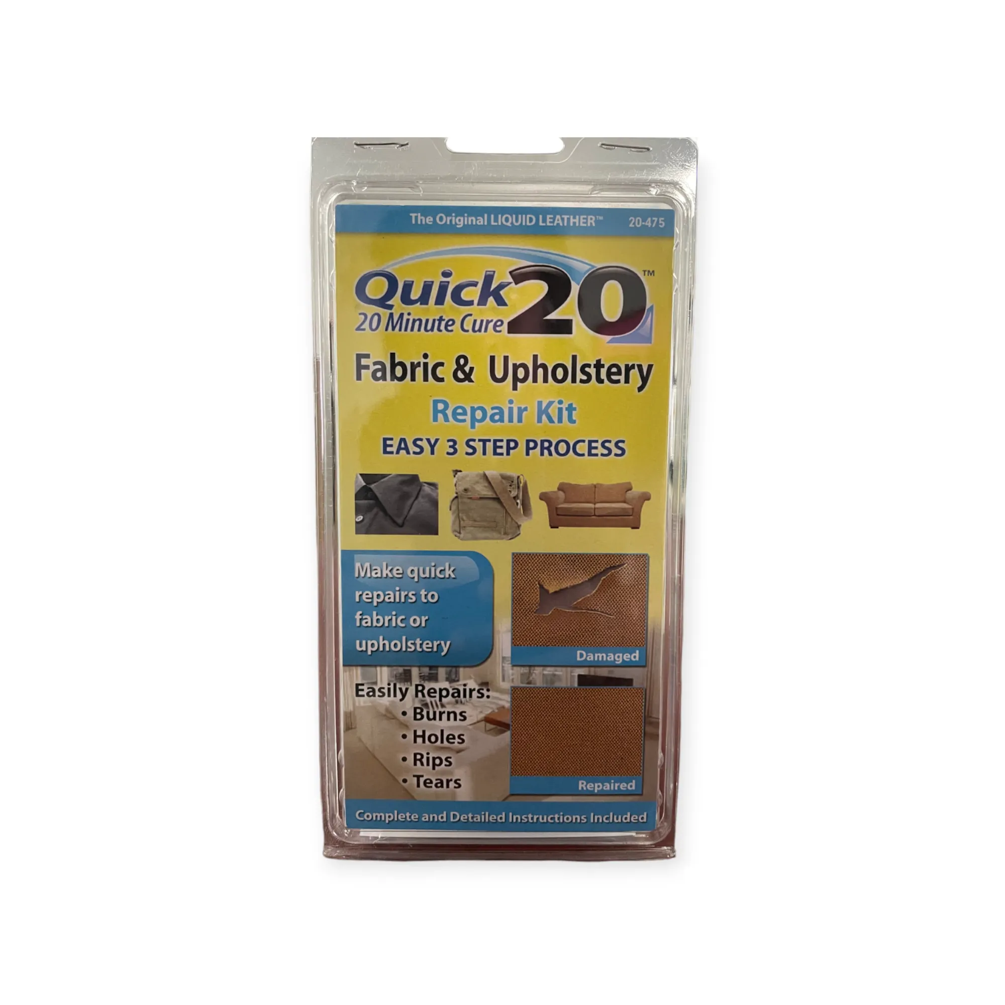 Quick 20 No Heat Fabric, Carpet & Upholstery Repair Kit