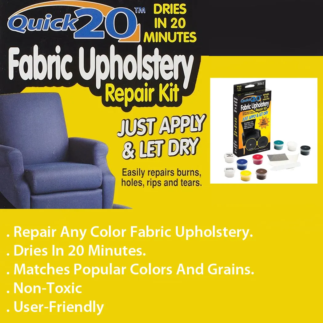 Quick 20 No Heat Fabric, Carpet & Upholstery Repair Kit