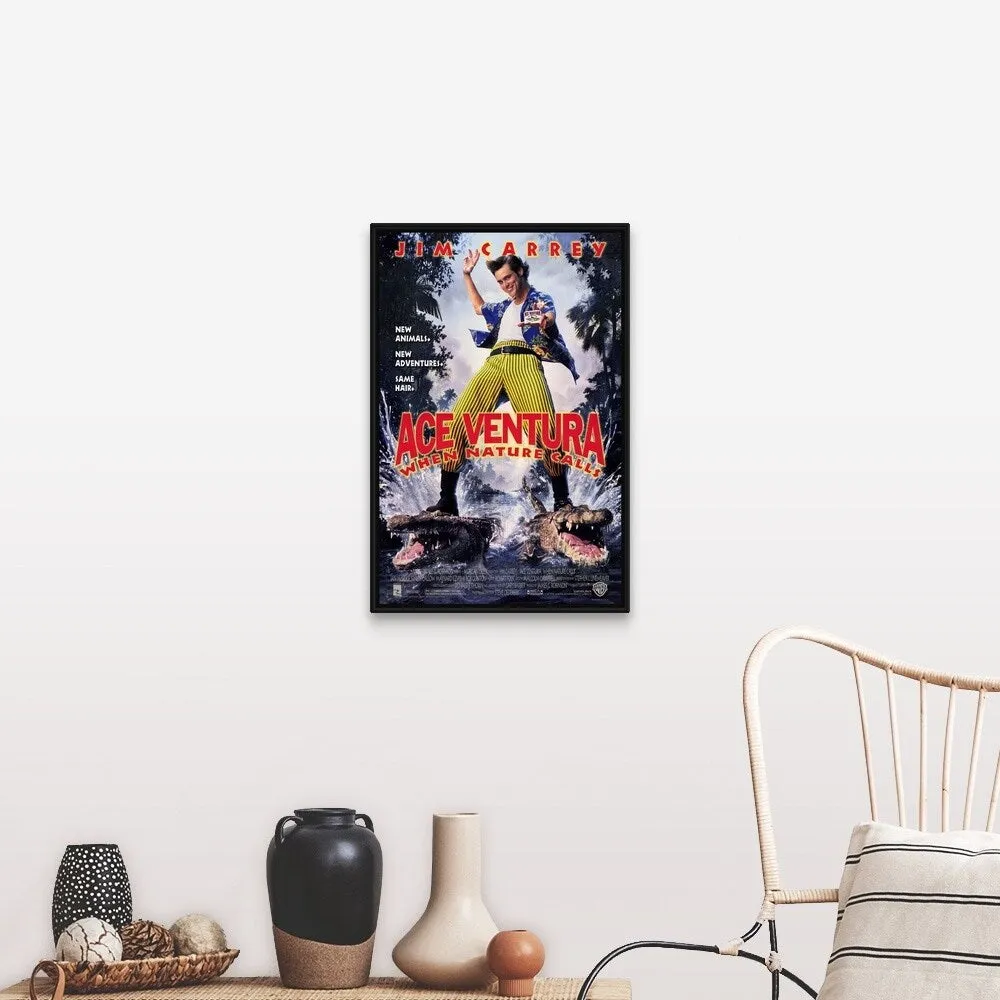 "Ace Ventura When Nature Calls (1995)" Black Float Frame Canvas Art