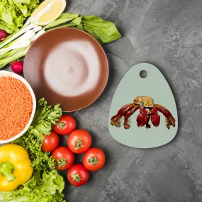 Red Crab Sublimation Glass Cutting Board