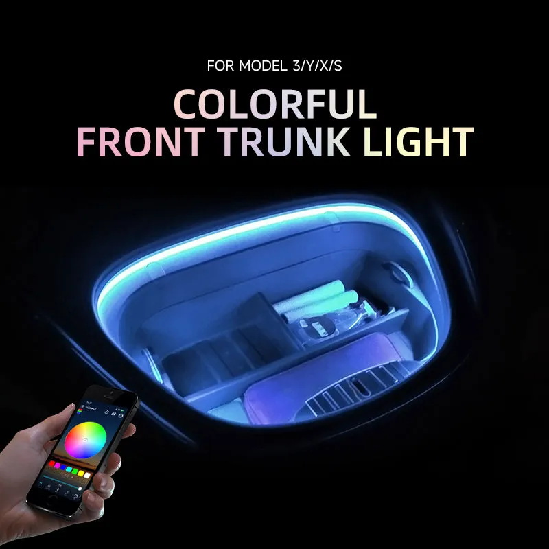 RGB 7-Color Ambient Light for Tesla Model 3/Y/X/S Frunk