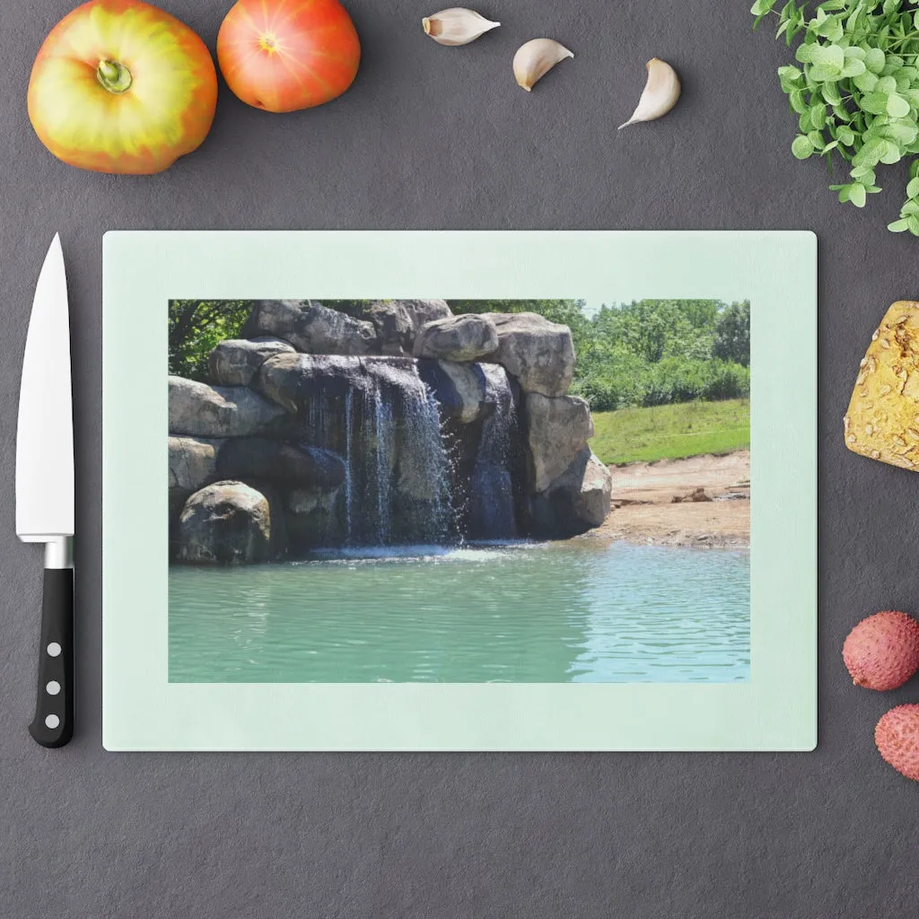 Rock Waterfall Cutting Board