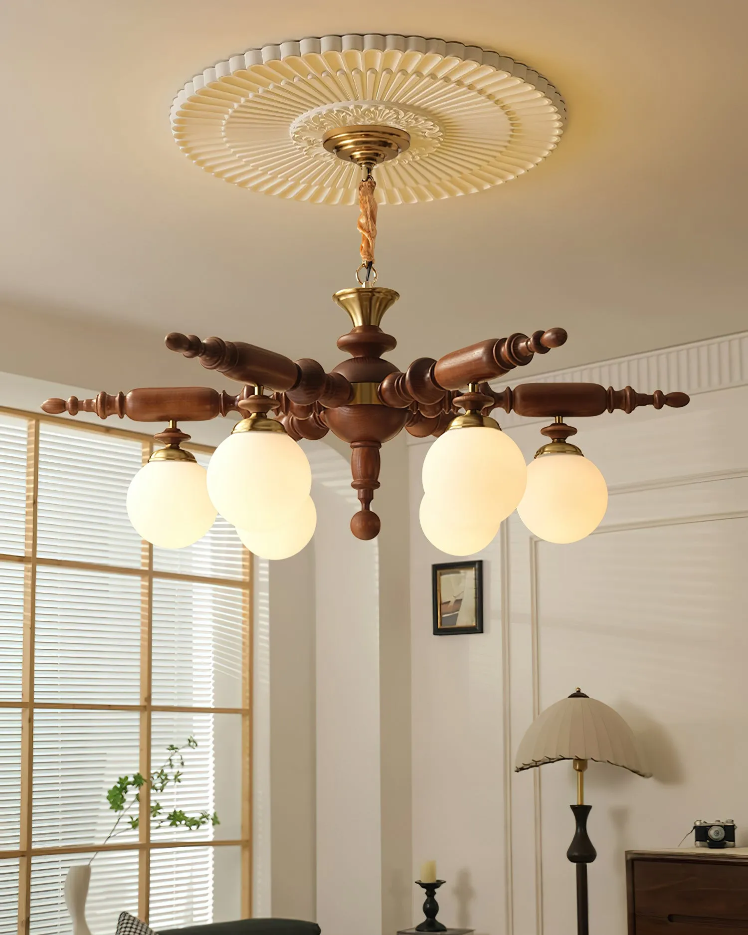 Rotating Stick Chandelier