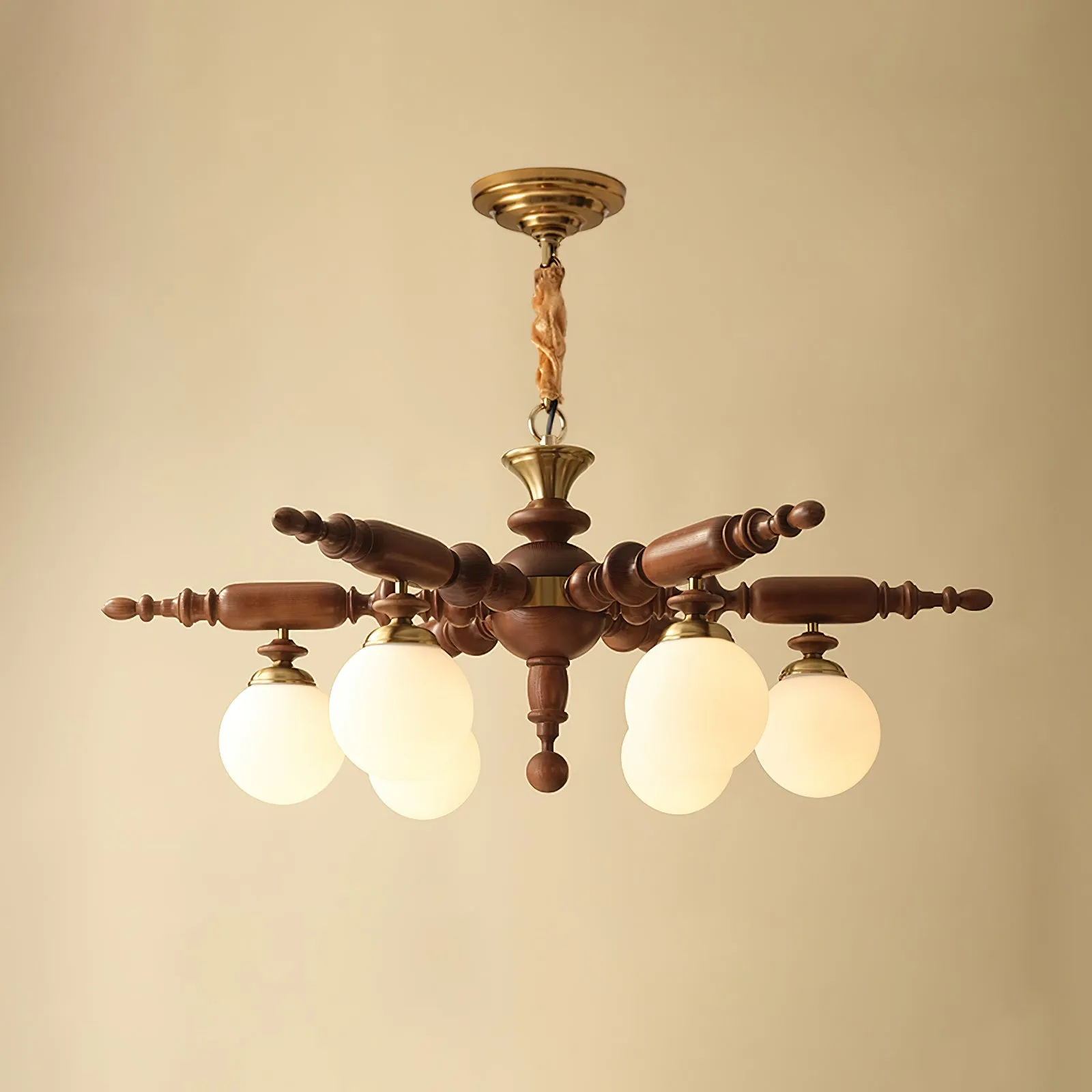 Rotating Stick Chandelier