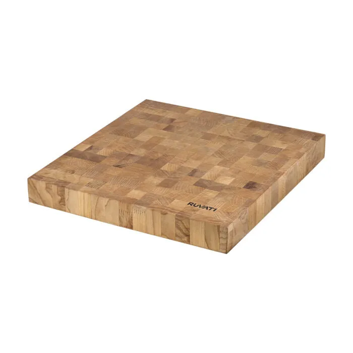 Ruvati 17 x 16 x 2 inch thick End-Grain American Maple Butcher Block Solid Wood Large Cutting Board – RVA2445MPL