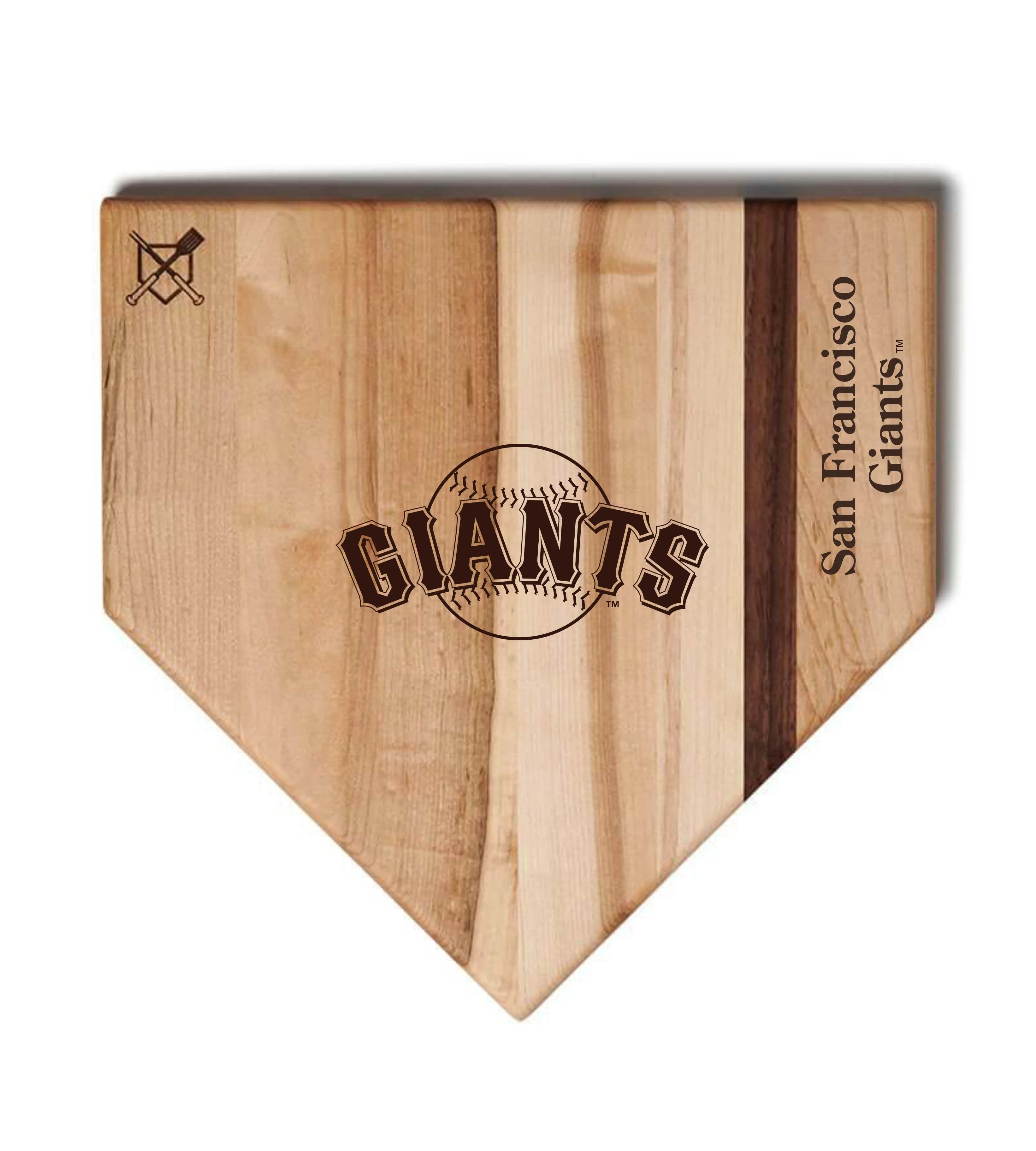 San Francisco Giants Home Plate Cutting Boards | Multiple Sizes | Multiple Designs