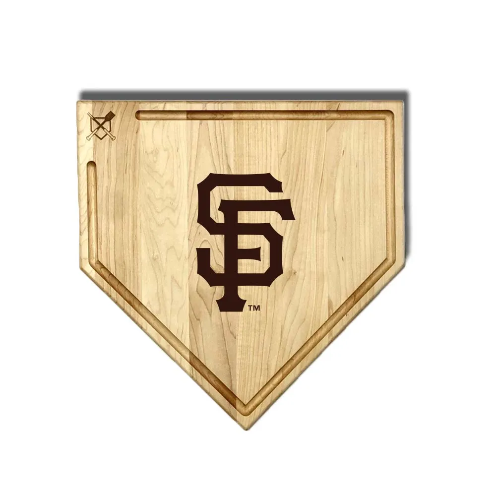 San Francisco Giants Home Plate Cutting Boards | Multiple Sizes | Multiple Designs