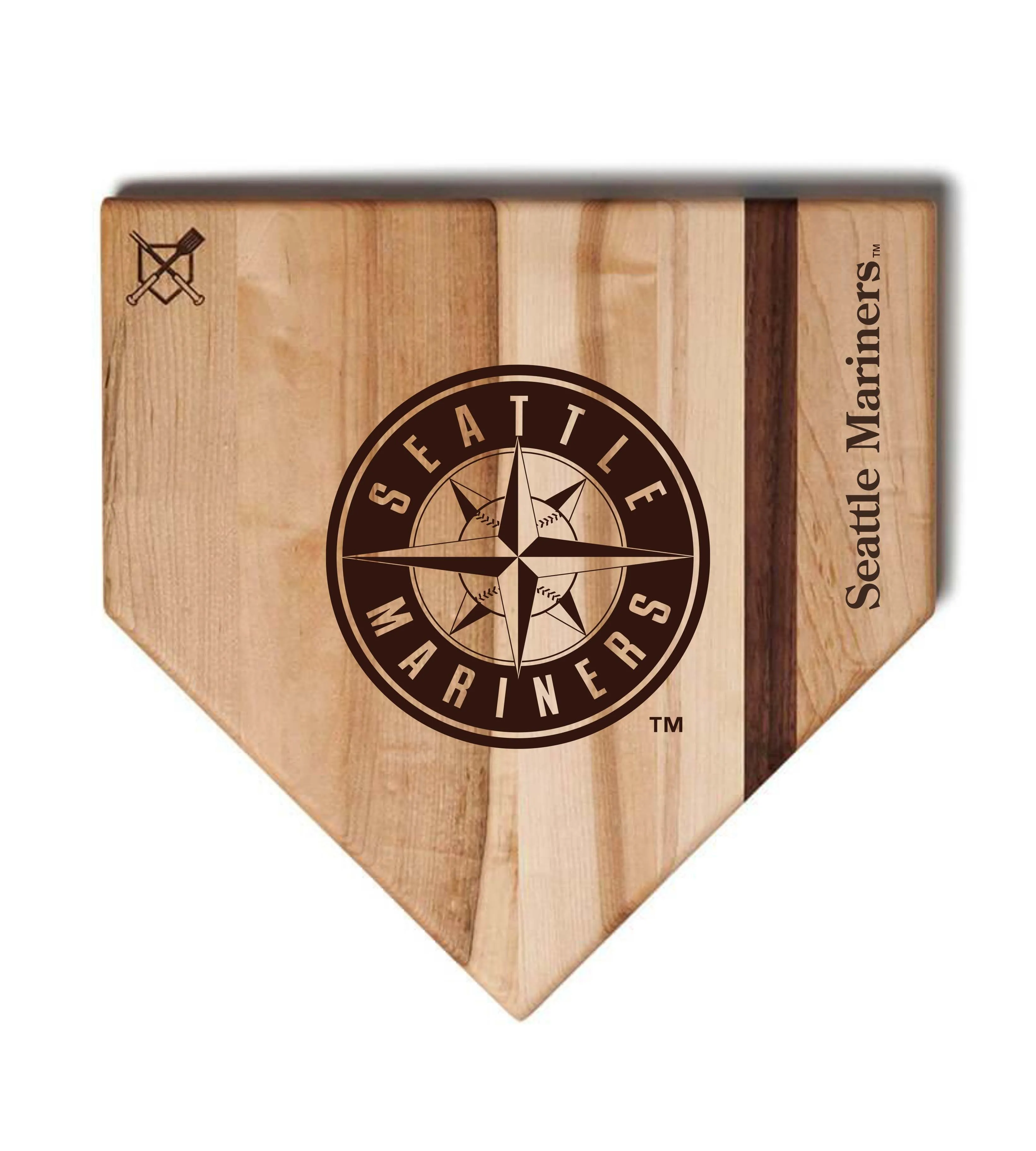 Seattle Mariners Home Plate Cutting Boards | Multiple Sizes | Multiple Designs