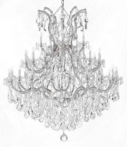 Set of 2-1 Chandelier Crystal Lighting Empress Crystal (TM) H38" W37" and 1 Large Foyer/Entryway Maria Theresa Empress Crystal (tm) Chandeliers Lighting! H 60" W 52" - CS/1/21510/15 1   CS/B12/2756/36 1