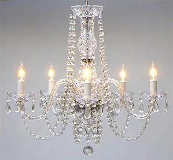 Set of 2-1 Empress Crystal (tm) Chandelier Chandeliers Lighting H25 x W24 and 1 Chandelier Lighting Crystal Chandeliers H27 X W32 - 1EA A46-384/5   1EA A46-385/6 6