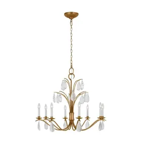 Shannon 33 in. 8 lights Chandelier Gold finish