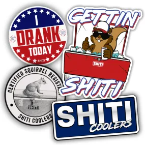 SHITI Starter Stickers! 4-Pack!