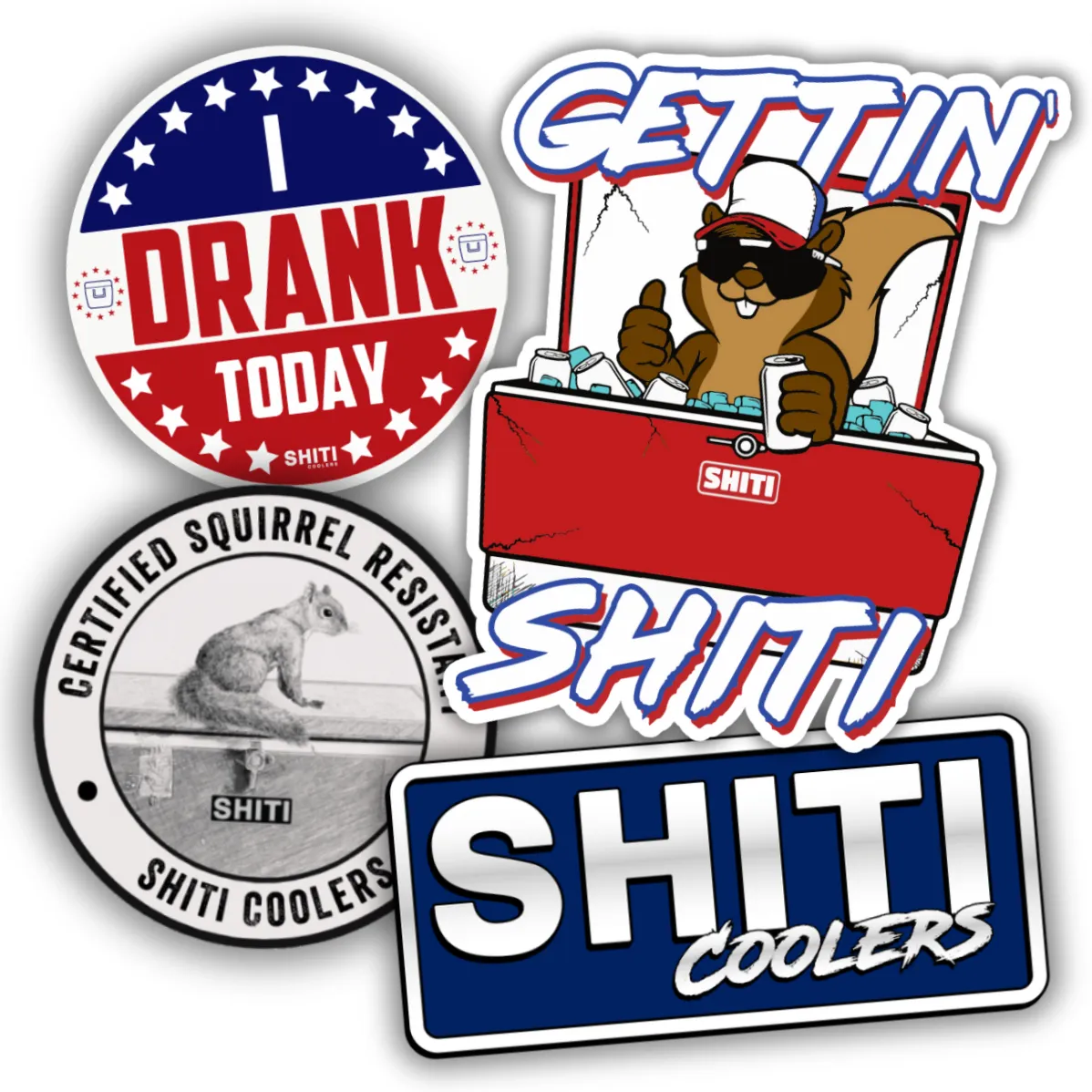 SHITI Starter Stickers! 4-Pack!