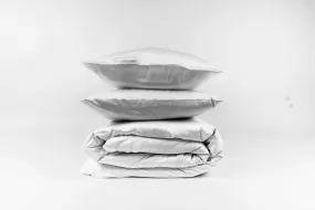 Silky Bamboo Duvet Sheet Set - White