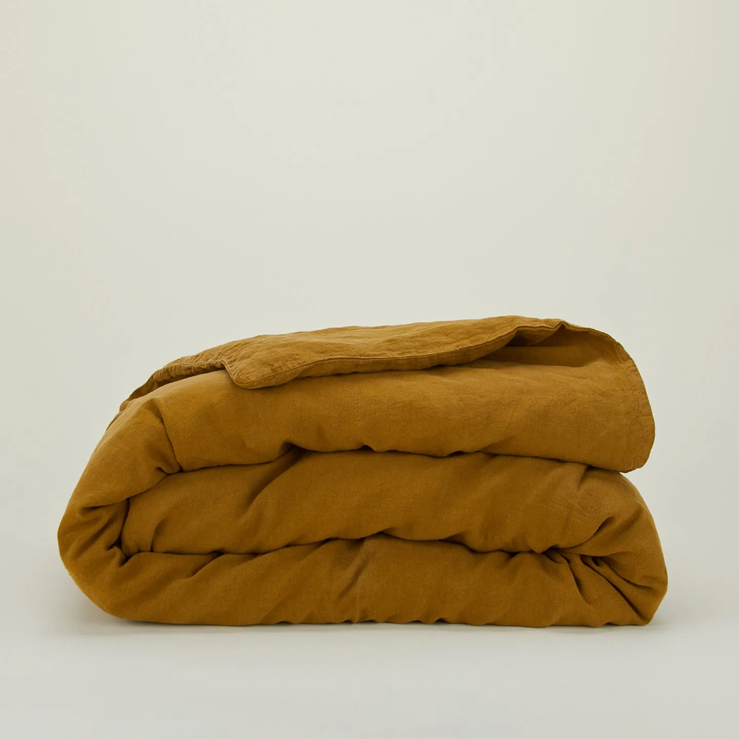 Simple Linen Duvet - Bronze