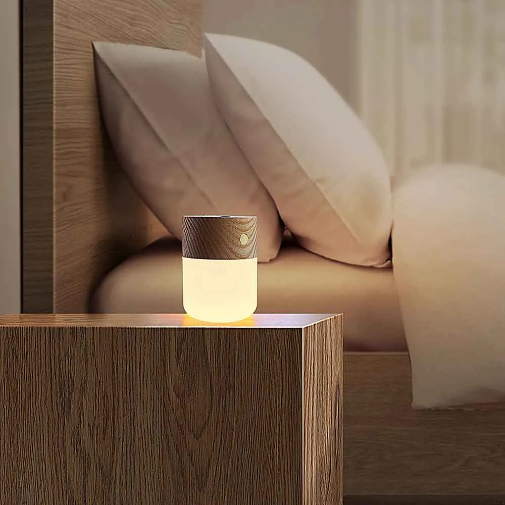 Smart Diffuser Lamp in Walnut or Ash Wood by Gingko