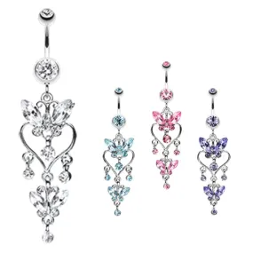 Sophistiqué Butterfly Chandelier Belly Ring