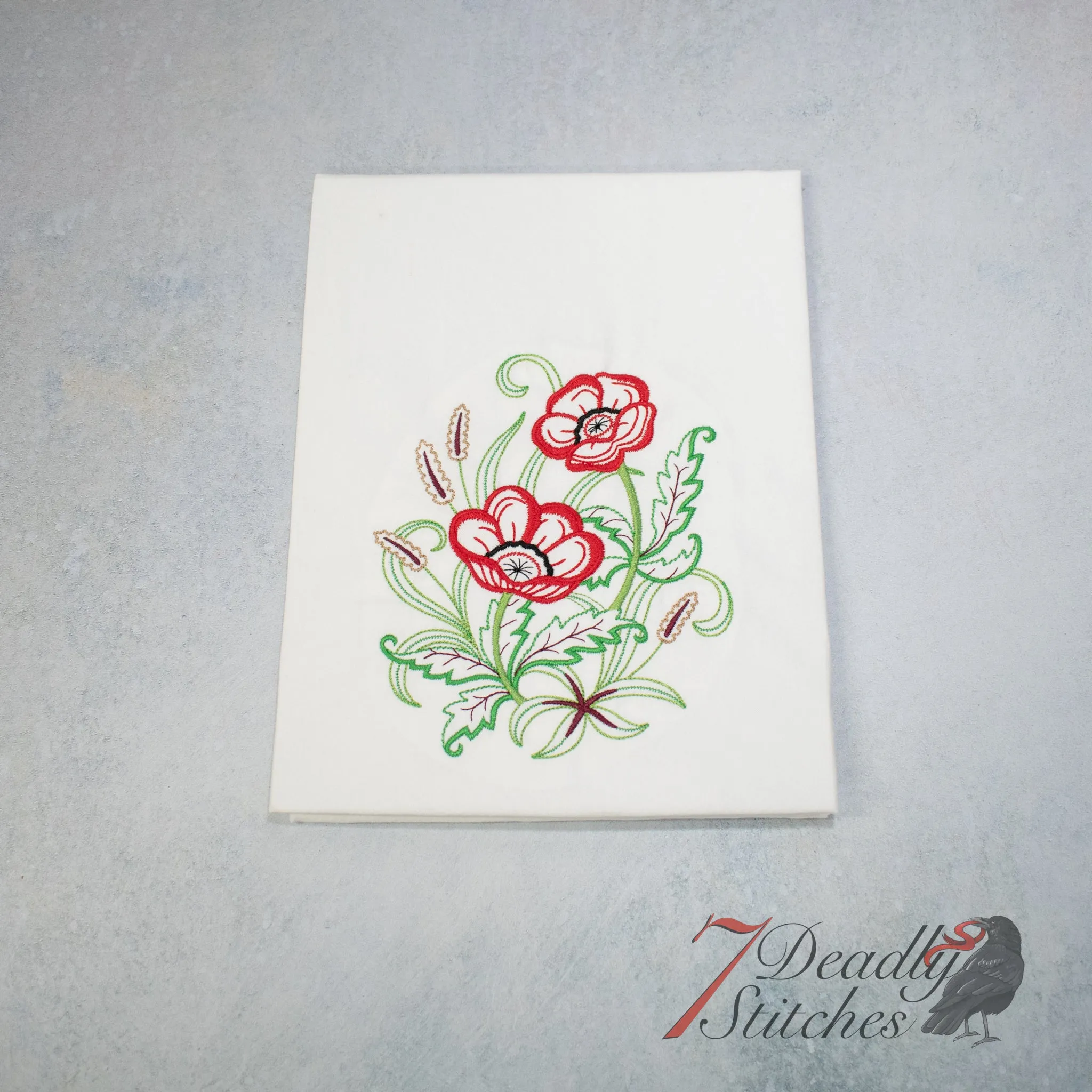 Springtime Poppies Flour Sack Towel