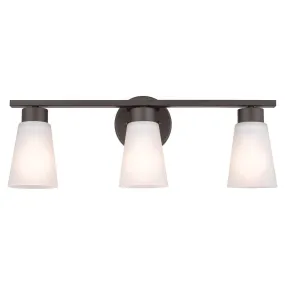 Stamos 22 in. 3 Lights Vanity Light Old Bronze finish