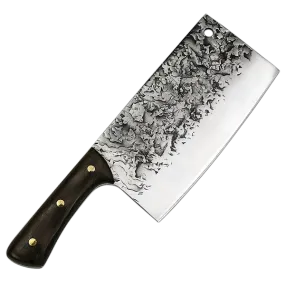 Stockman 6666 Cleaver Custom Patterned 5cr15mov Stainless Steel with Wenge Handle - 7.5"