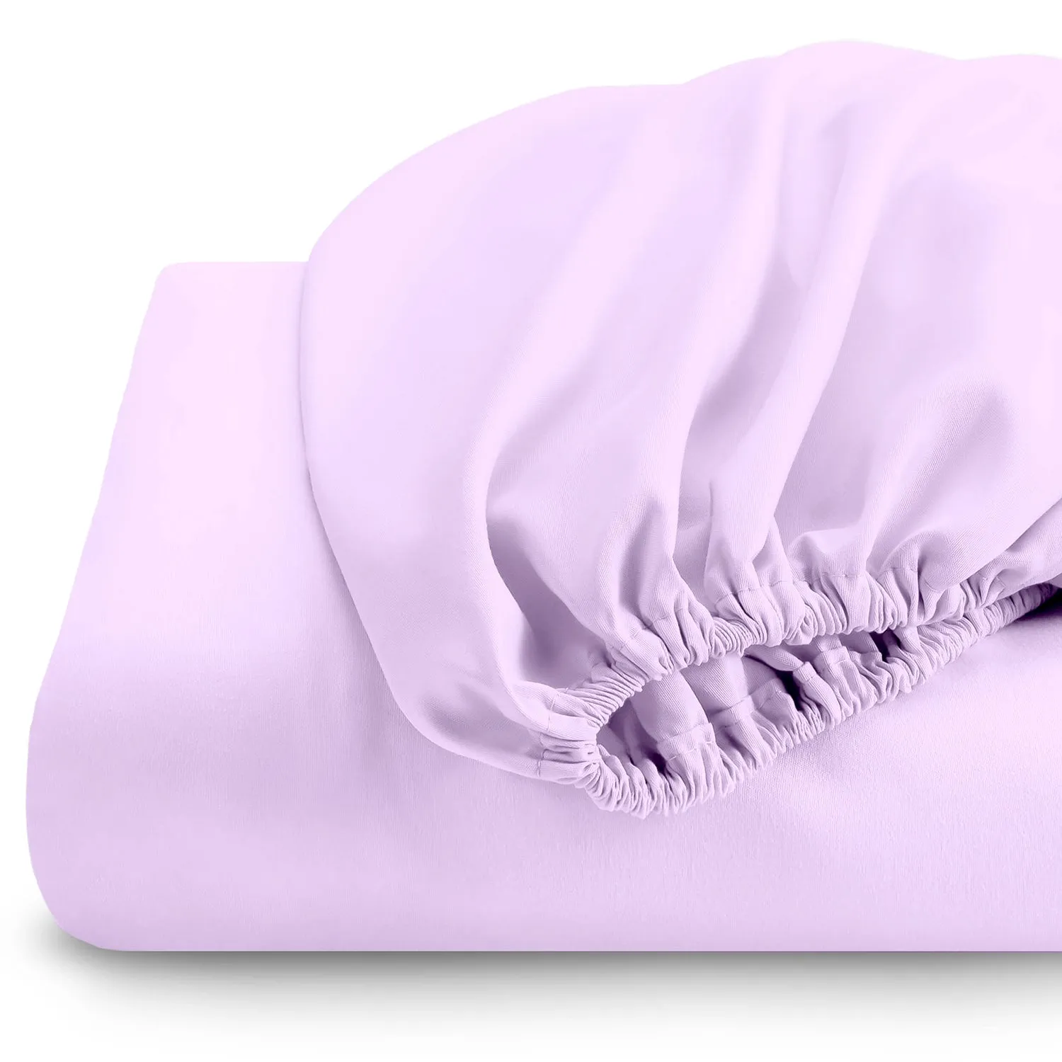 Super Soft fitted sheet 90x200 20 CM - Light Purple