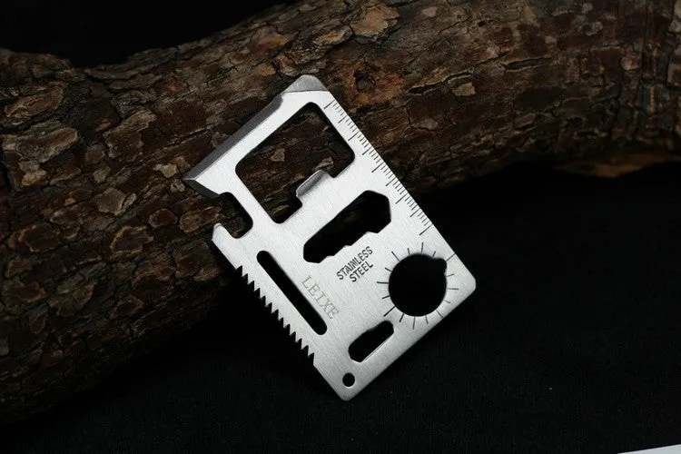 Survival Knife Multi Tool Camping Saber/card/Multifunction Outdoor Lifesaving Tool