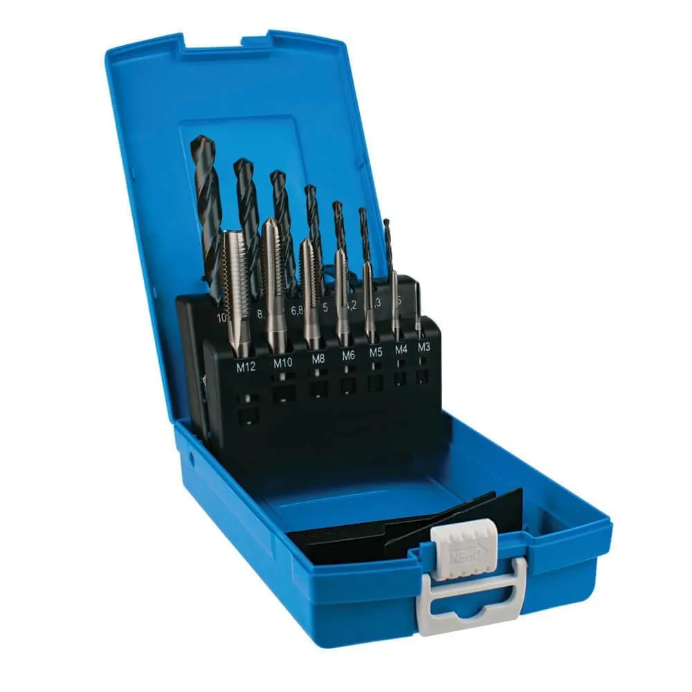 TAP & DRILL SET 14 PCE BRIGHT HSS