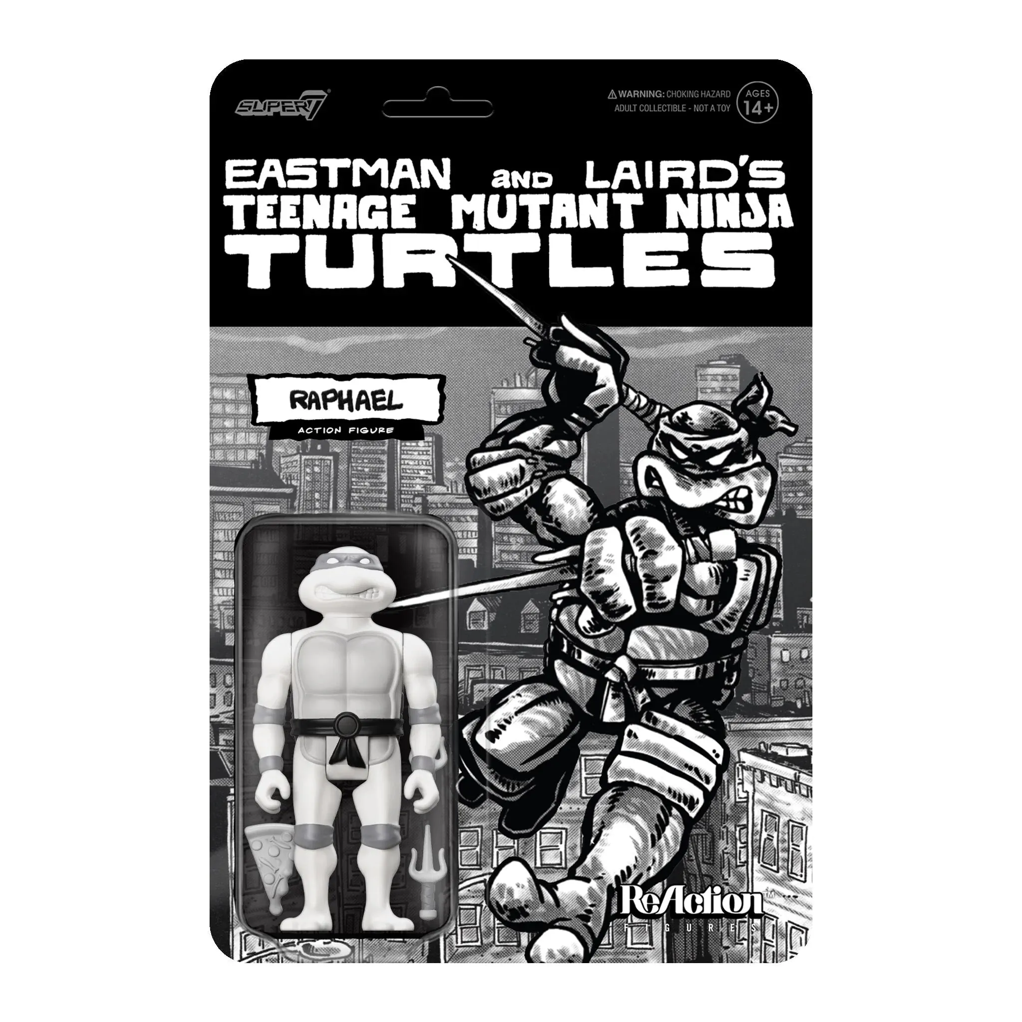 Teenage Mutant Ninja Turtles ReAction Figures Wave 9 Raphael (Comic Greyscale)