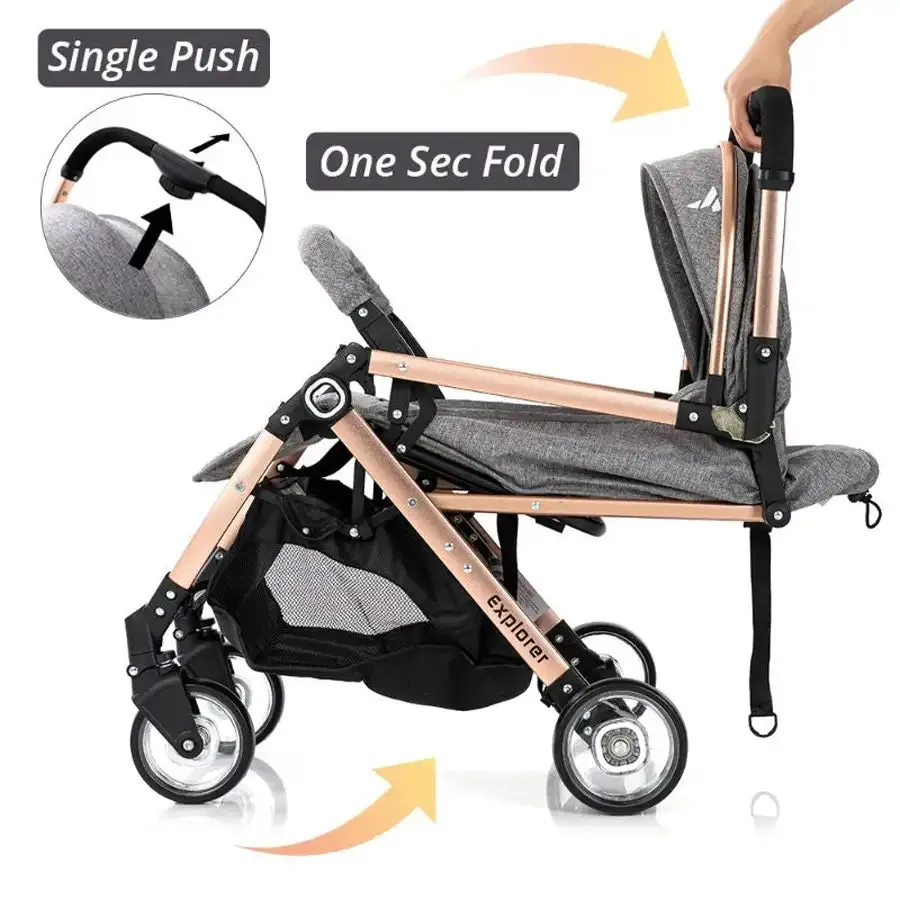 Teknum Explorer Travel Stroller (Dark Grey)