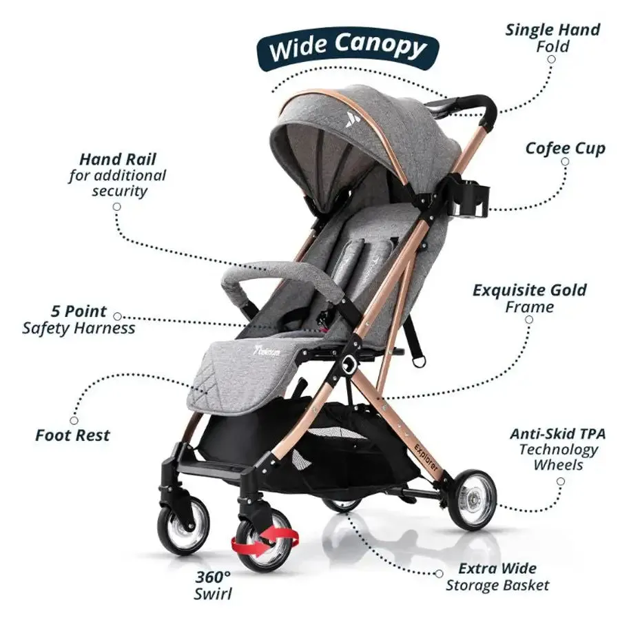 Teknum Explorer Travel Stroller (Dark Grey)