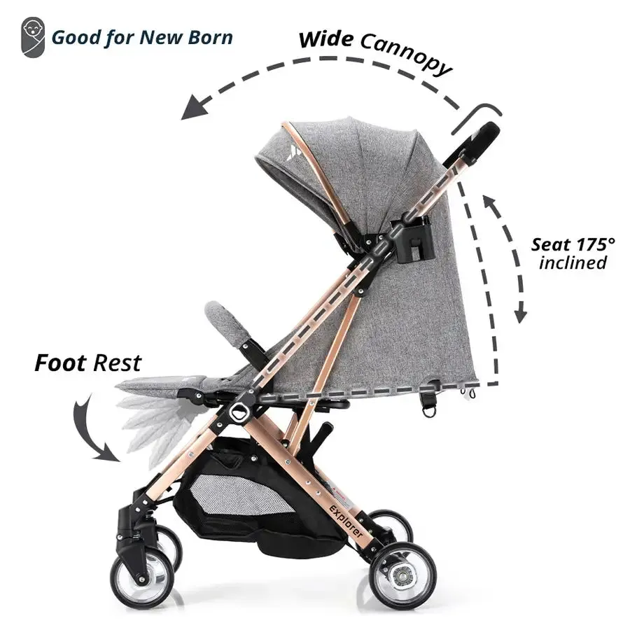 Teknum Explorer Travel Stroller (Dark Grey)