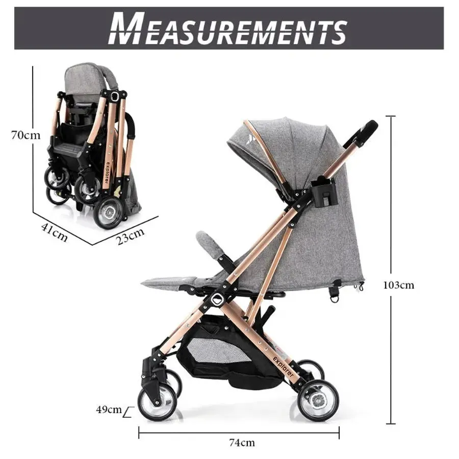 Teknum Explorer Travel Stroller (Dark Grey)