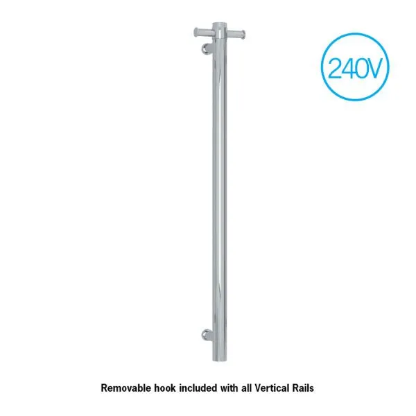 Thermogroup 240V Vertical Single Bar Heated Towel Rail