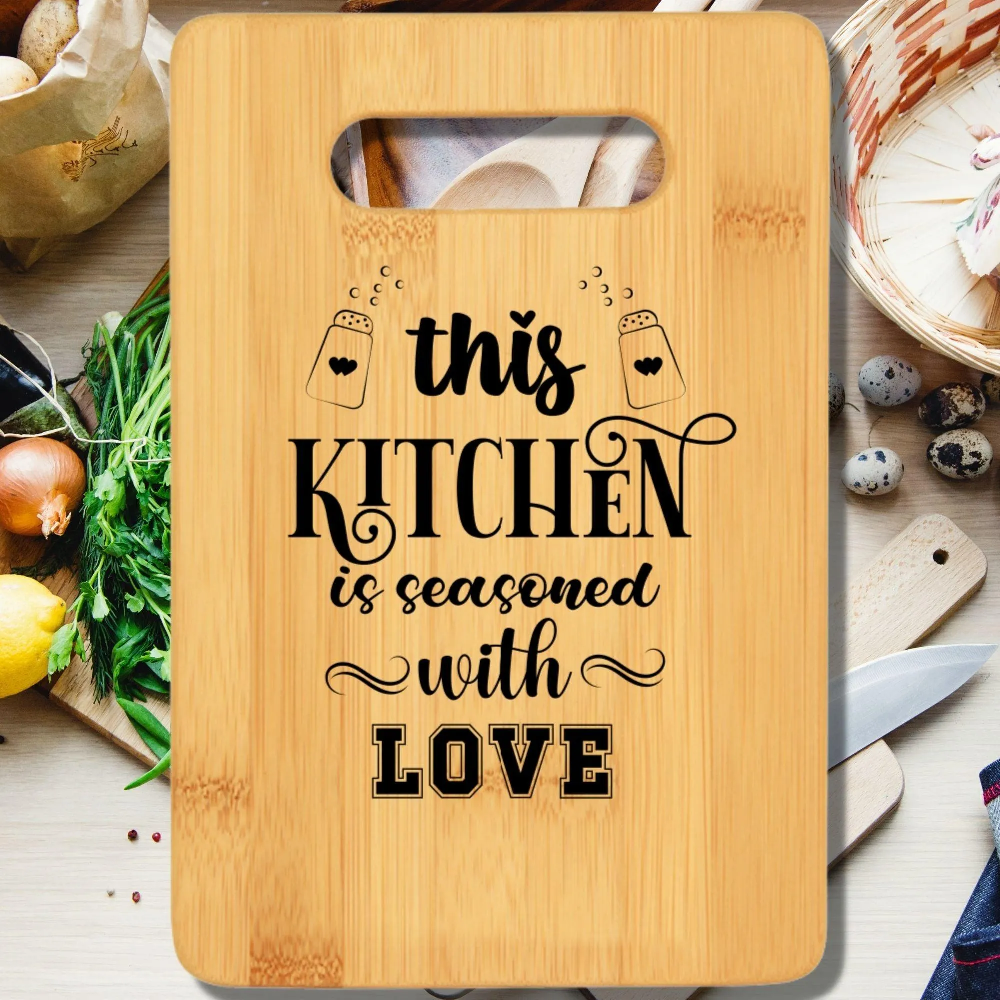 This Kitchen is Seasoned With Love Cutting Board