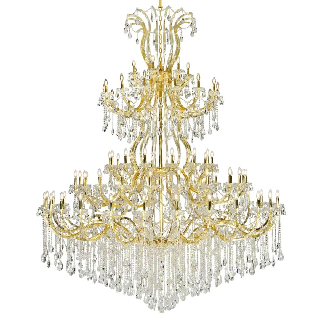 Traditional Candle Crystal Chandelier for Staircase/Foyer/Living Room/Villa