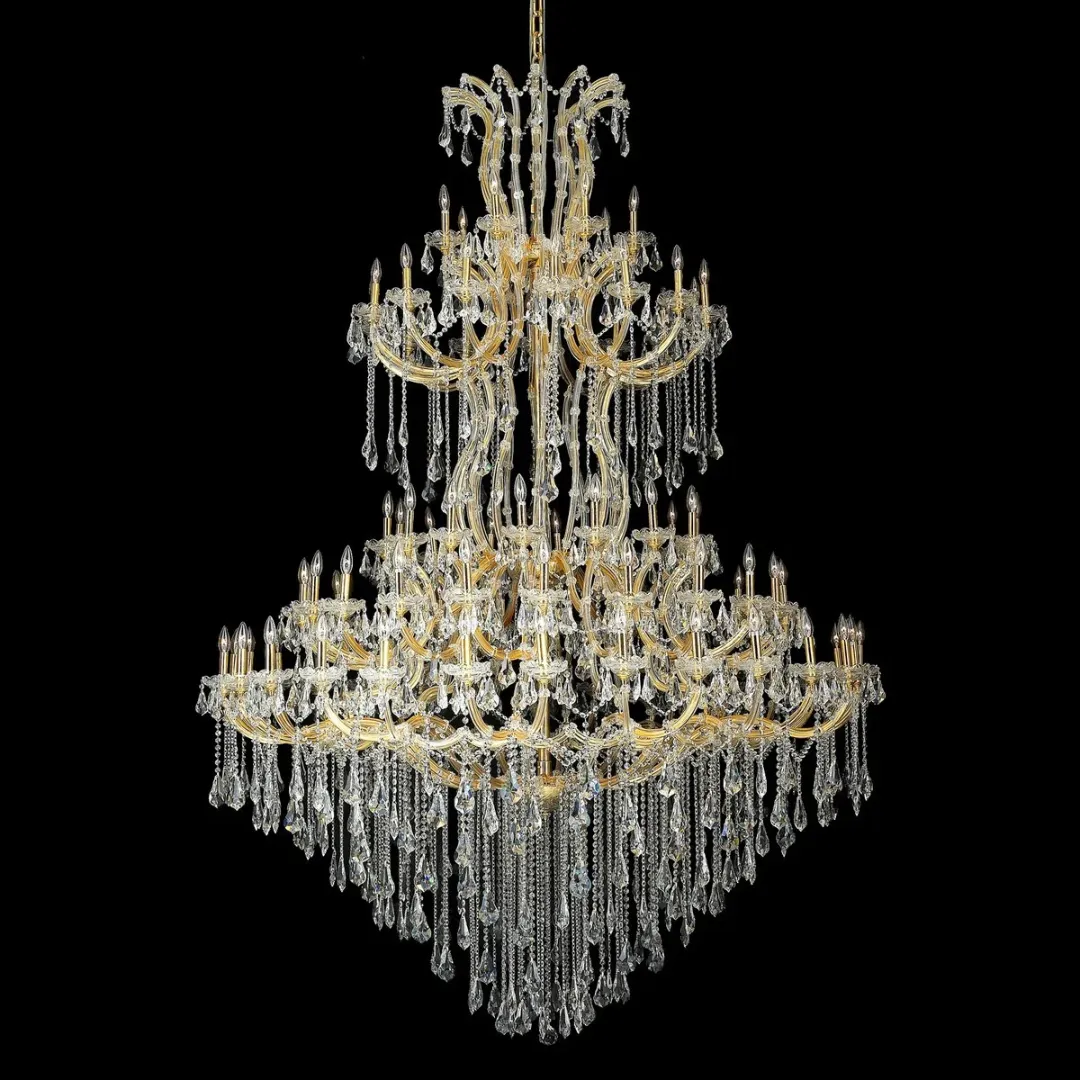 Traditional Candle Crystal Chandelier for Staircase/Foyer/Living Room/Villa