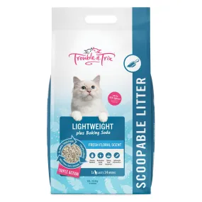 Trouble and Trix Lightweight Baking Soda Clumping Cat Litter 15L/8.5kg