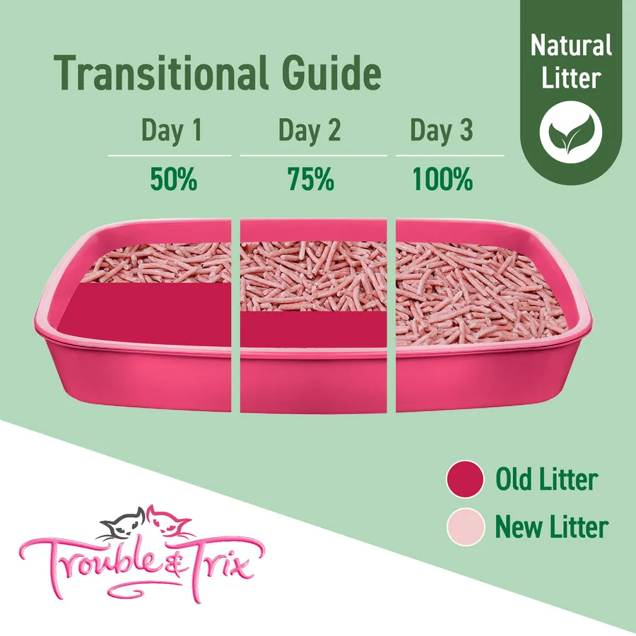 Trouble and Trix Natural Pellet Cherry Blossom Cat Litter