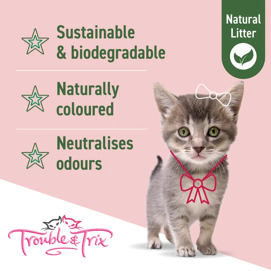 Trouble and Trix Natural Pellet Cherry Blossom Cat Litter