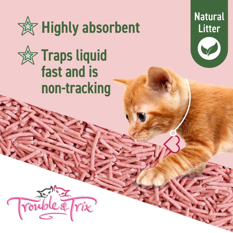 Trouble and Trix Natural Pellet Cherry Blossom Cat Litter