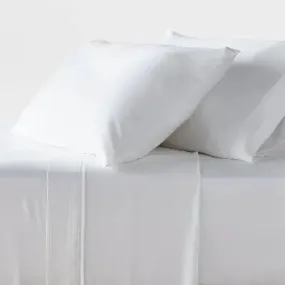 Twin/Twin XL 320 Thread Count Cool TENCEL Lyocell Sheet Set White - Threshold